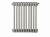 Радиатор трубчатый Zehnder Charleston Retrofit 3057, 10 сек.1/2 ниж.подк. 0325 TL (кроншт.в компл)